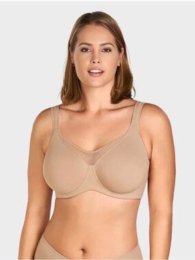 SheCurve - NWB PLUS SIZE COOLING FULL COVERAGE MINIMIZER BRA - NUDE SIZE 34F